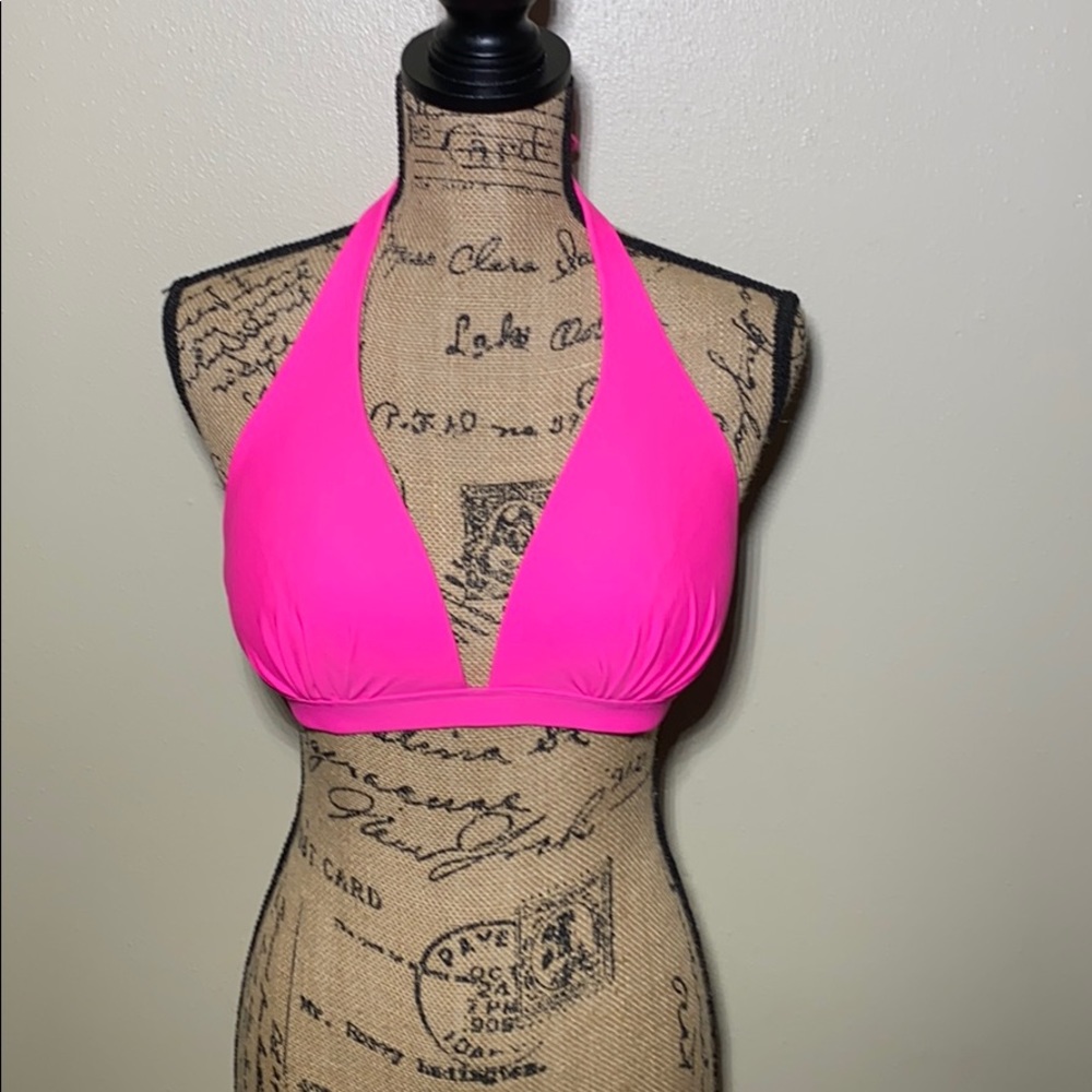 Neon Pink swim top
